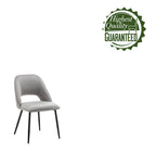 Porthos Home Orde Velvet Dining Chairs with Steel Legs, Set of 2