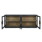 Classic Home Larson 90 Glass Reclaimed Pine Sideboard