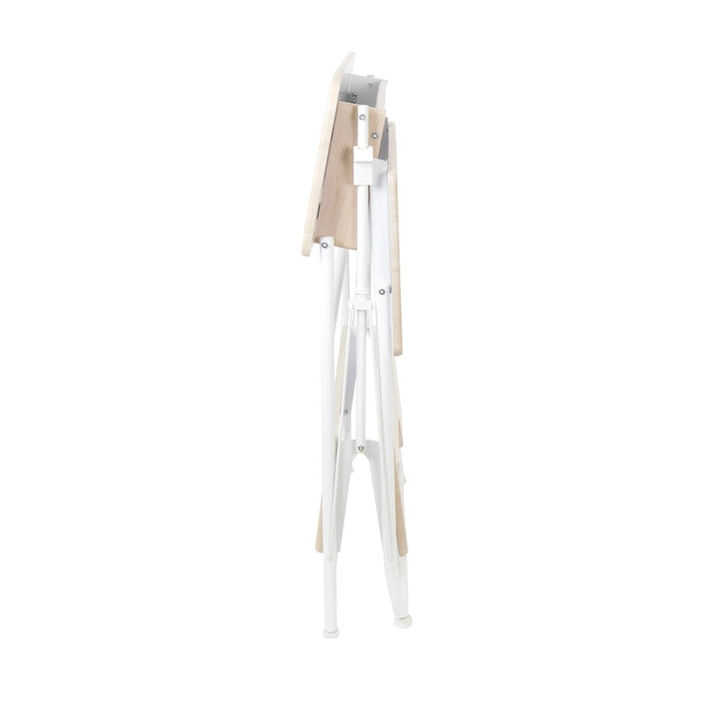 White / Black / Silver Folding Desk with Monitor Shelf – Single User