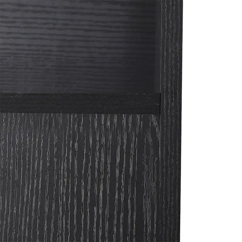 White/Black Farmhouse Over-Toilet Storage Cabinet with Barn Doors, 1-Person Assembly