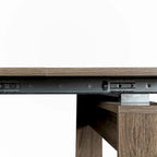 Brown Extendable Console/Dining Table, Seats up to 8
