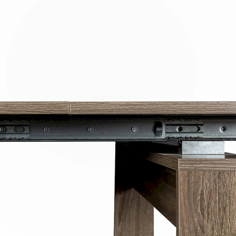Brown Extendable Console/Dining Table, Seats up to 8