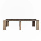 Brown Extendable Console/Dining Table, Seats up to 8