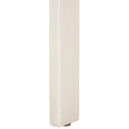 White Round Dining Chair, Solid Wood Frame, Set of 2